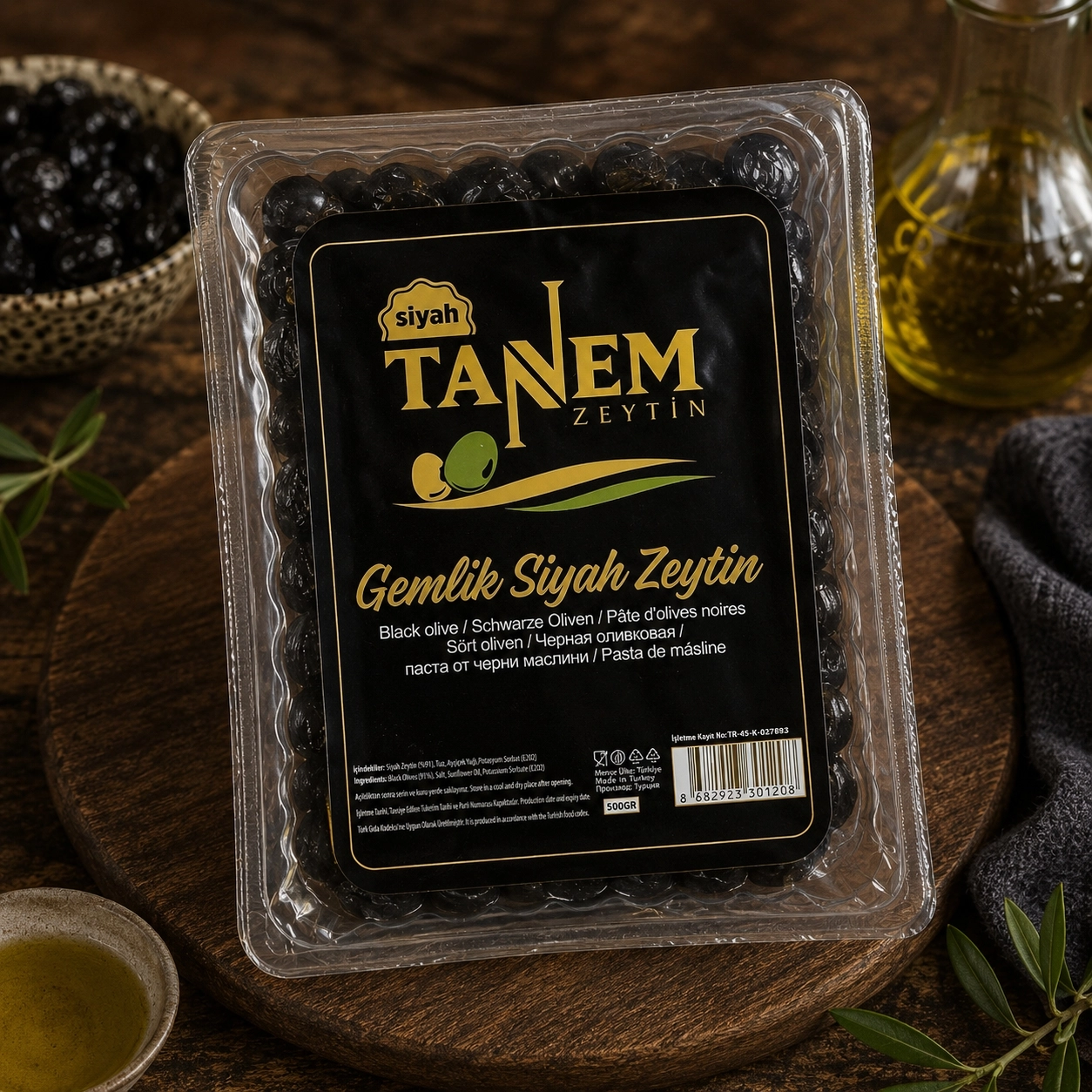 GEMLİK SİYAH ZEYTİN 500GR