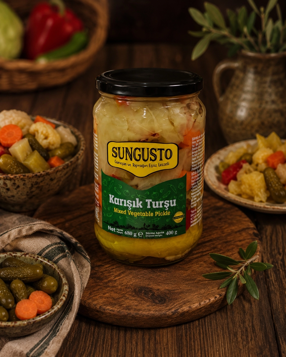 Sungusto Karışık Turşu 680gr