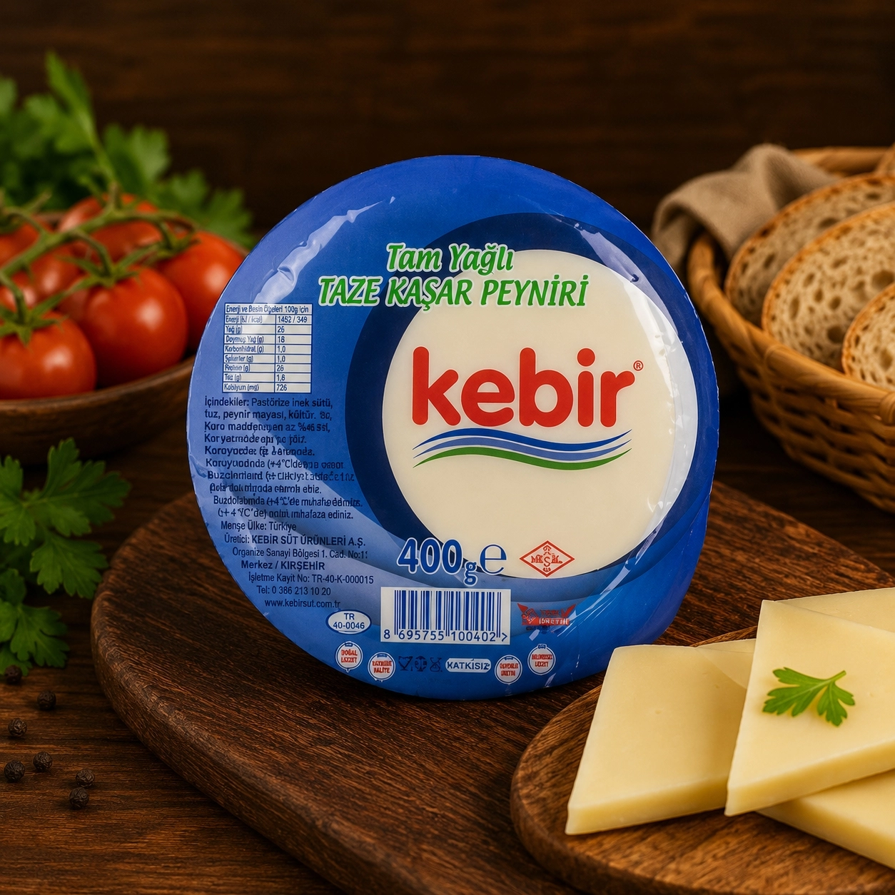 Kebir Yuvarlak Kaşar 400 Gr