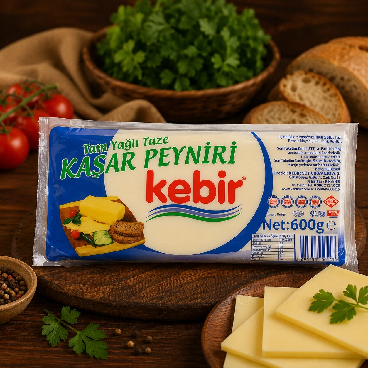 Kebir Blok Kaşar 600 Gr