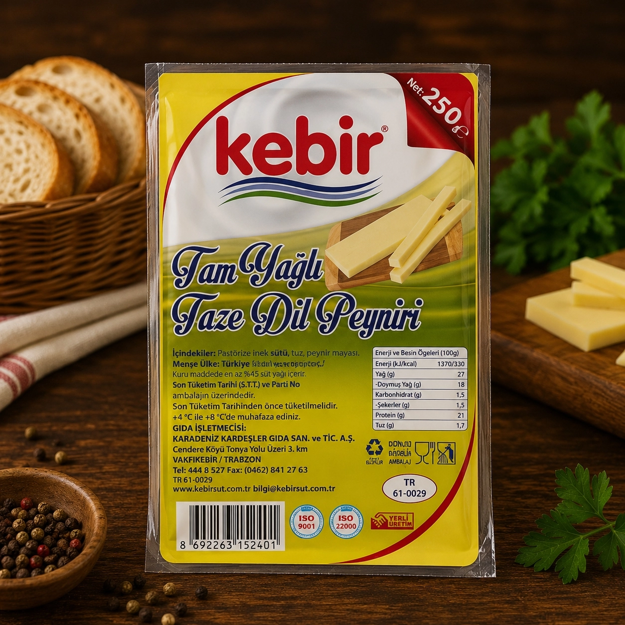 Kebir Dil Peyniri Mix 250 Gr