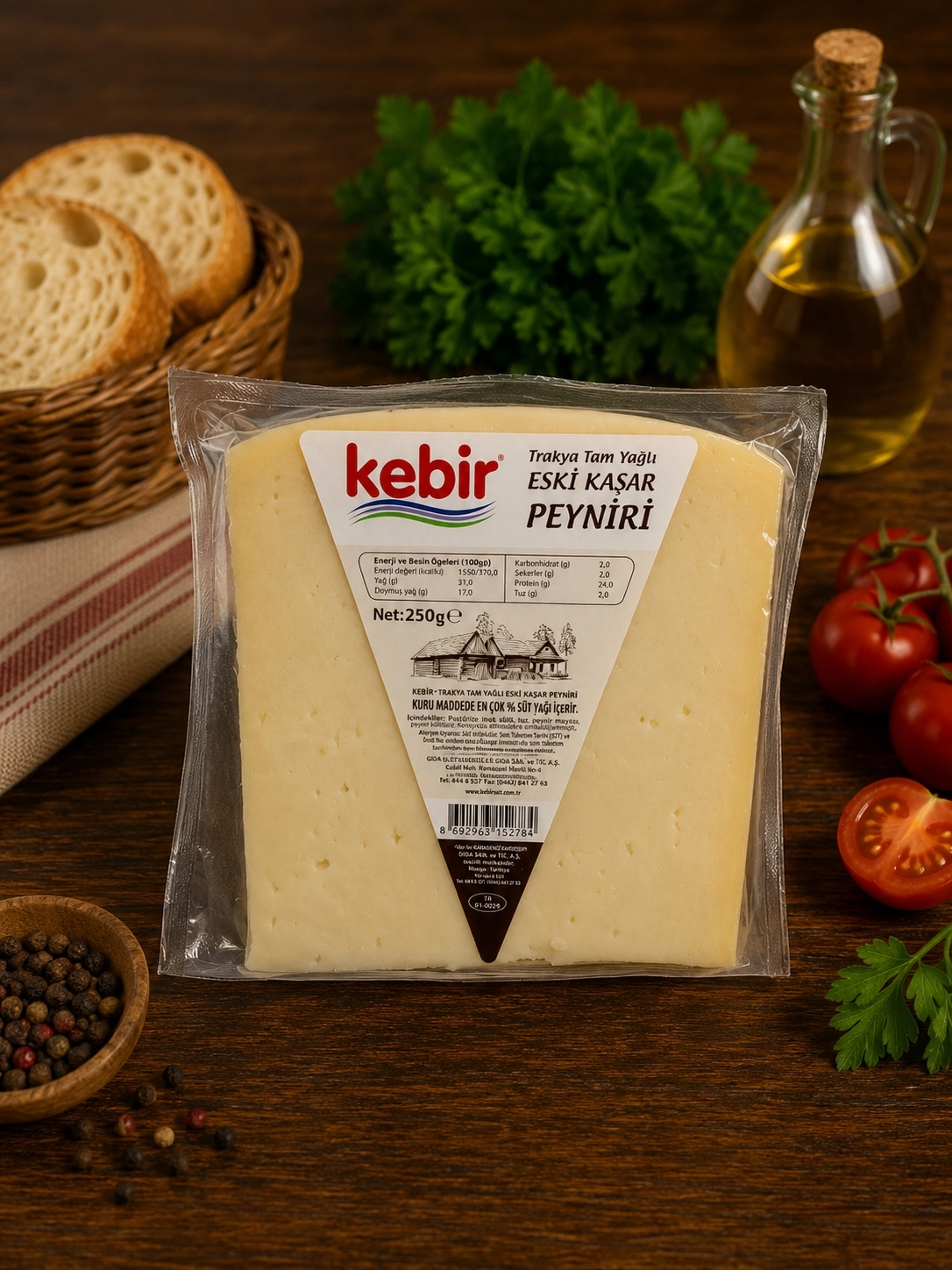 Kebir Trakya Eski Kaşar 250 Gr
