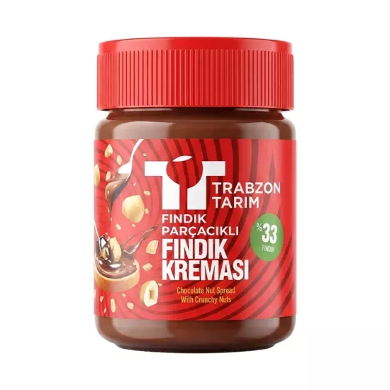 Trabzon Tarım Fındık Parçacıklı Fındık Kreması (%33 Fındık) 320g