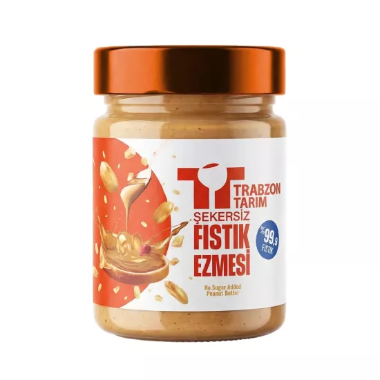 Trabzon Tarım Şekersiz %99.9 Fıstık Ezmesi (Parçacıklı) 300g