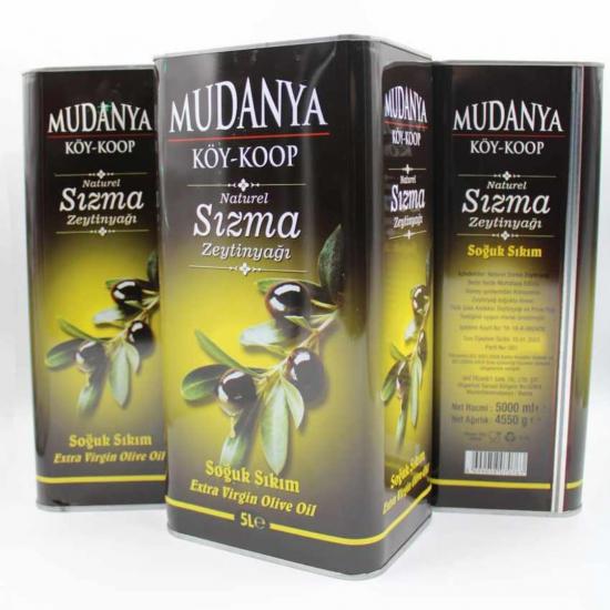 Mudanya Soğuk Sıkım Sızma Zeytinyağı 5LT